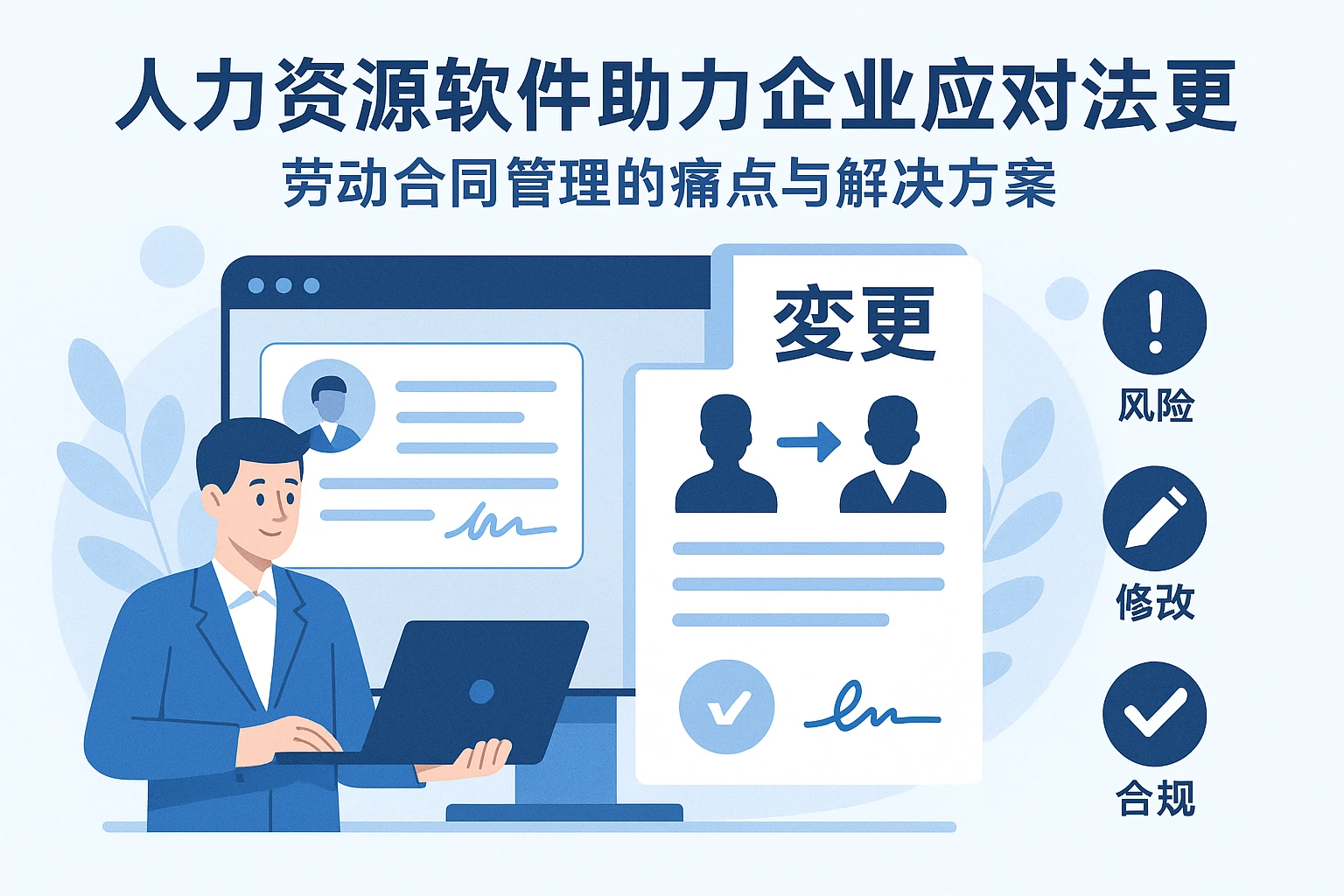 人力资源软件助力企业应对法人变更：劳动合同管理的痛点与解决方案