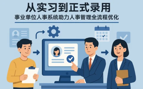 从实习到正式录用——事业单位人事系统助力人事管理全流程优化