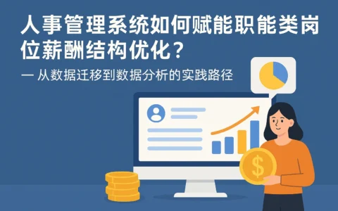 人事管理系统如何赋能职能类岗位薪酬结构优化？——从数据迁移到数据分析的实践路径