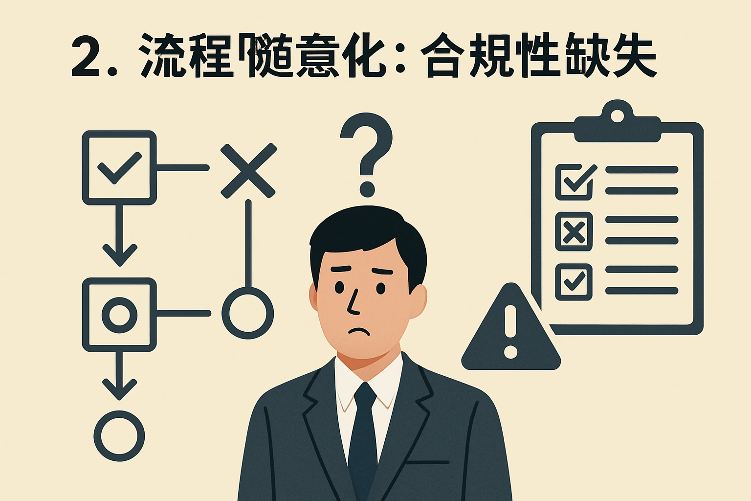 2. 流程“随意化”：合规性缺失