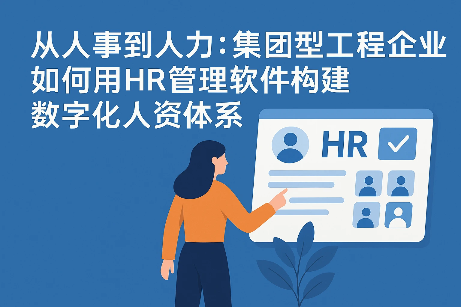 从人事到人力：集团型工程企业如何用HR管理软件构建数字化人资体系
