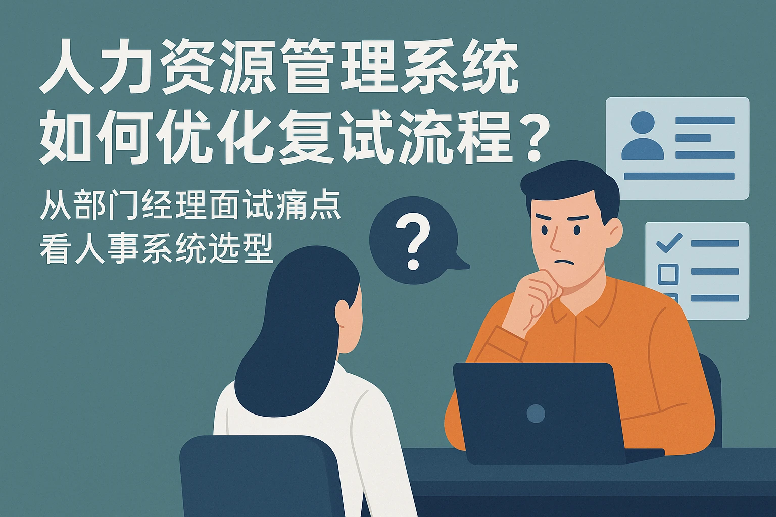 人力资源管理系统如何优化复试流程？从部门经理面试痛点看人事系统选型