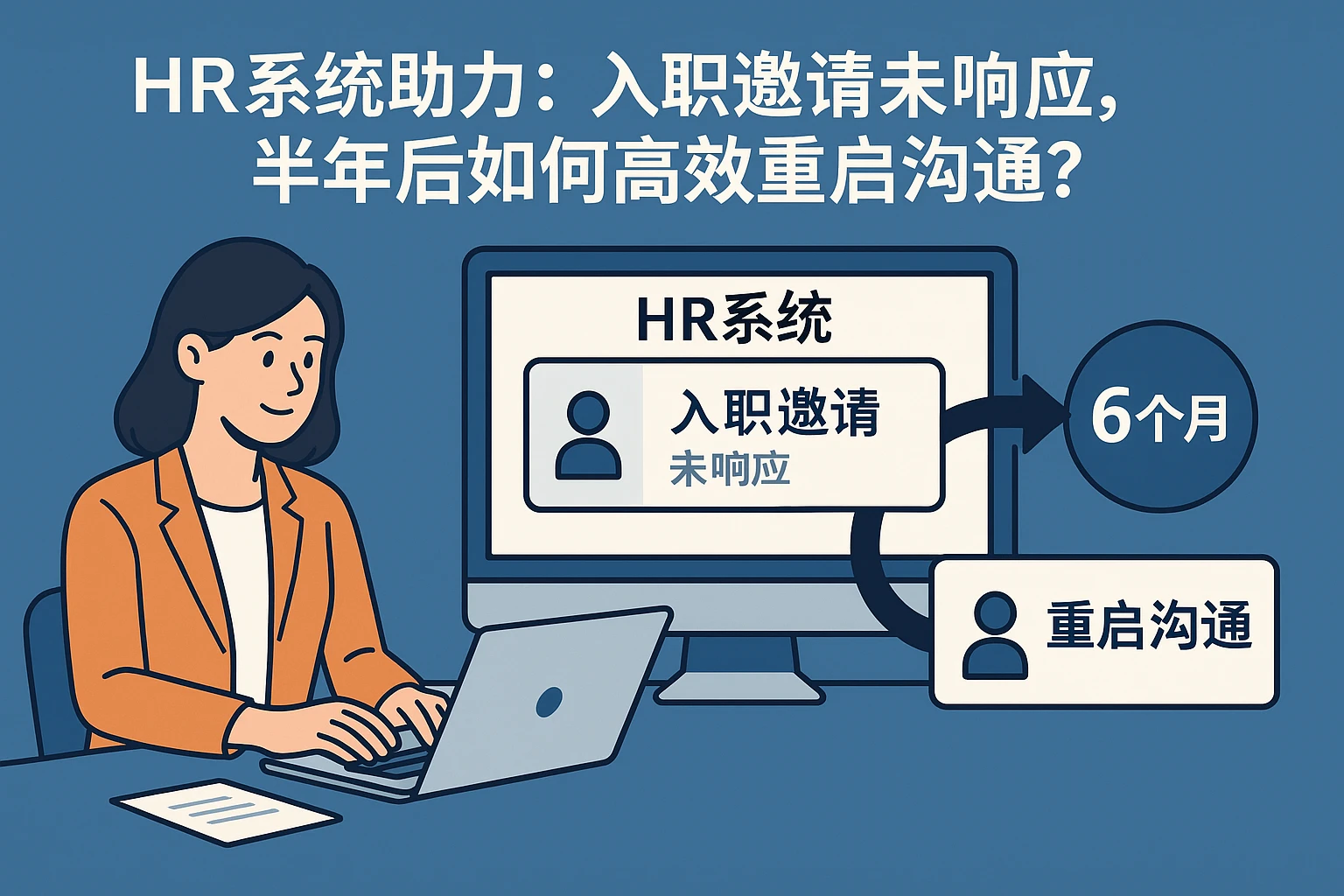 HR系统助力：入职邀请未响应，半年后如何高效重启沟通？