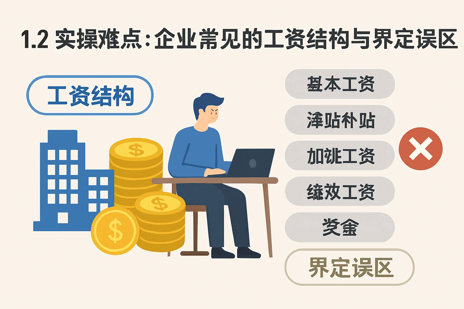 1.2 实操难点：企业常见的工资结构与界定误区
