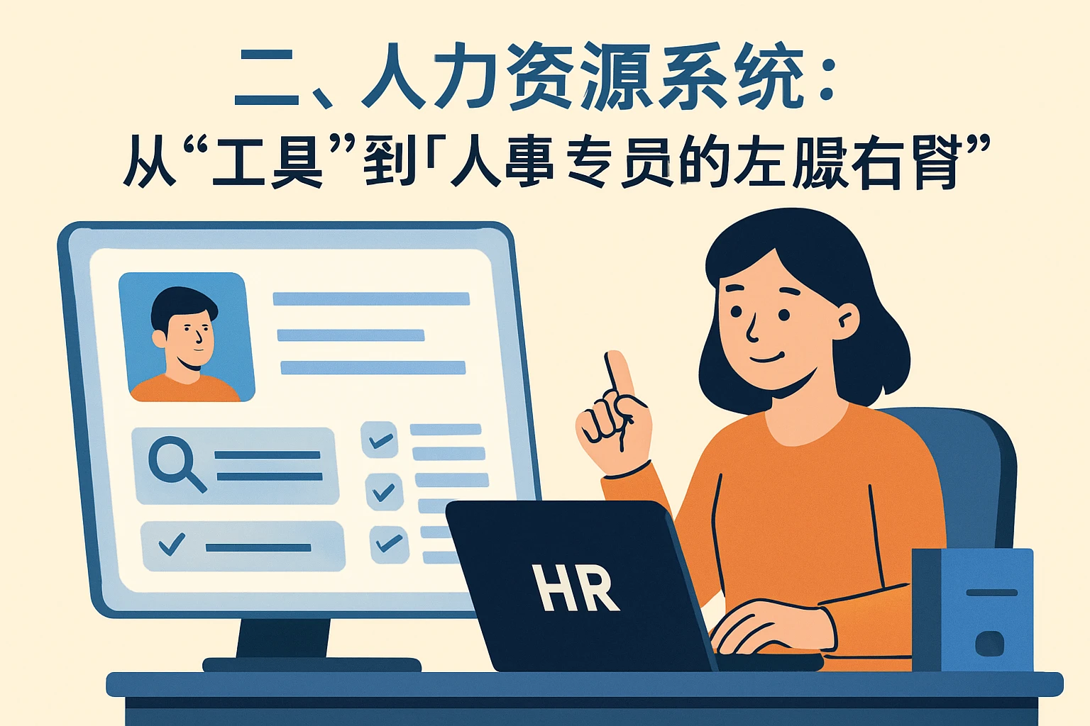 二、人力资源系统：从“工具”到“人事专员的左膀右臂”