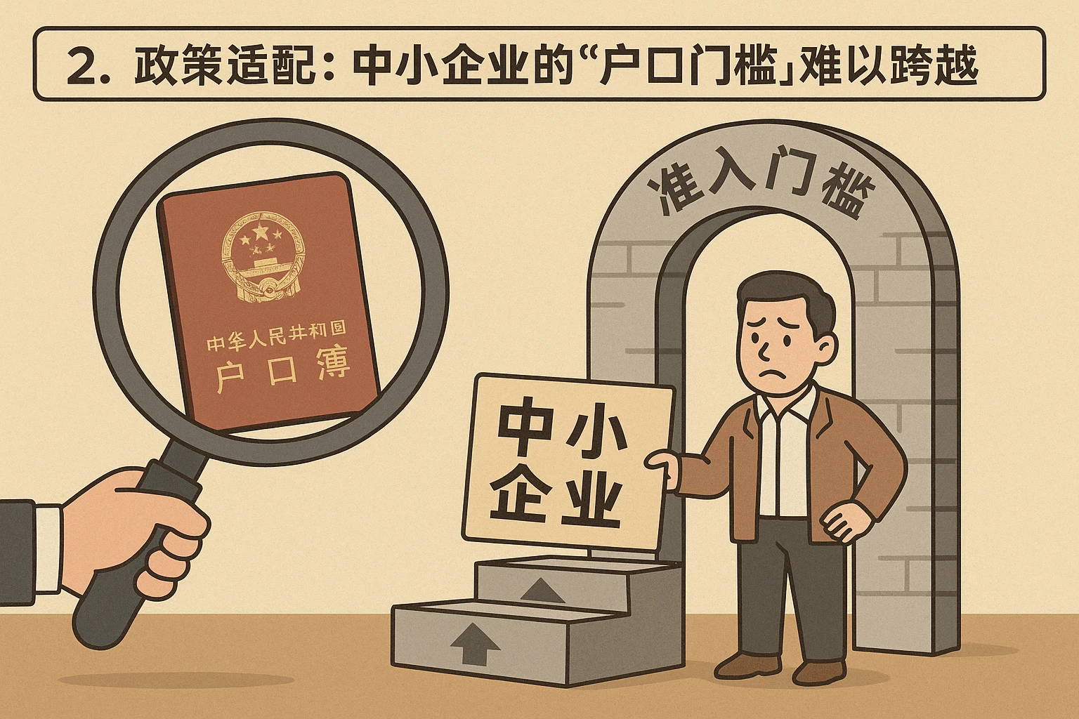 2. 政策适配：中小企业的“户口门槛”难以跨越