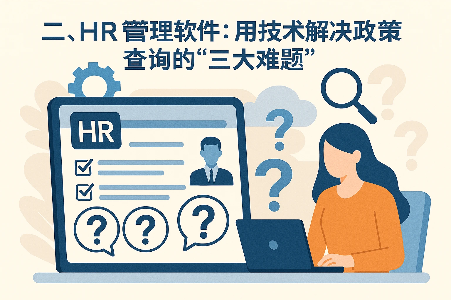 二、HR管理软件：用技术解决政策查询的“三大难题”