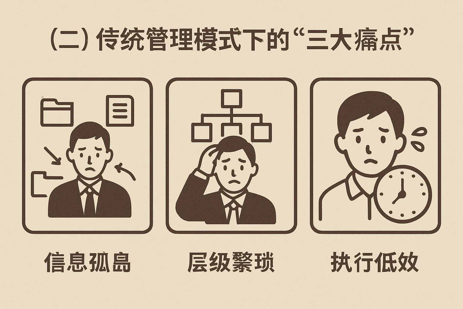 （二）传统管理模式下的“三大痛点”