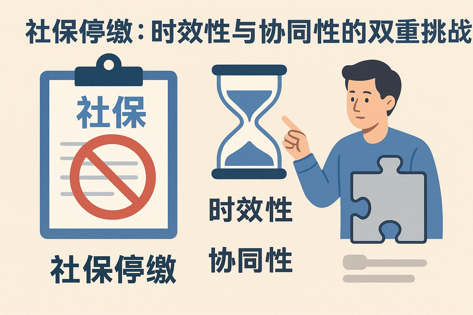 2. 社保停缴：时效性与协同性的双重挑战