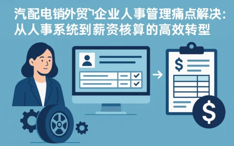 汽配电销外贸企业人事管理痛点解决：从人事系统到薪资核算的高效转型