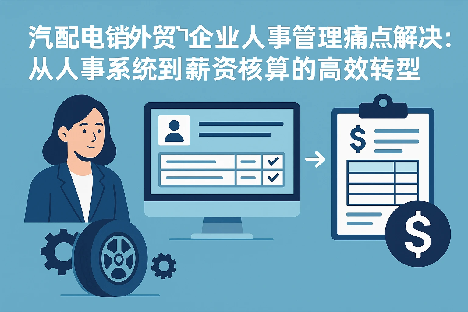 汽配电销外贸企业人事管理痛点解决：从人事系统到薪资核算的高效转型