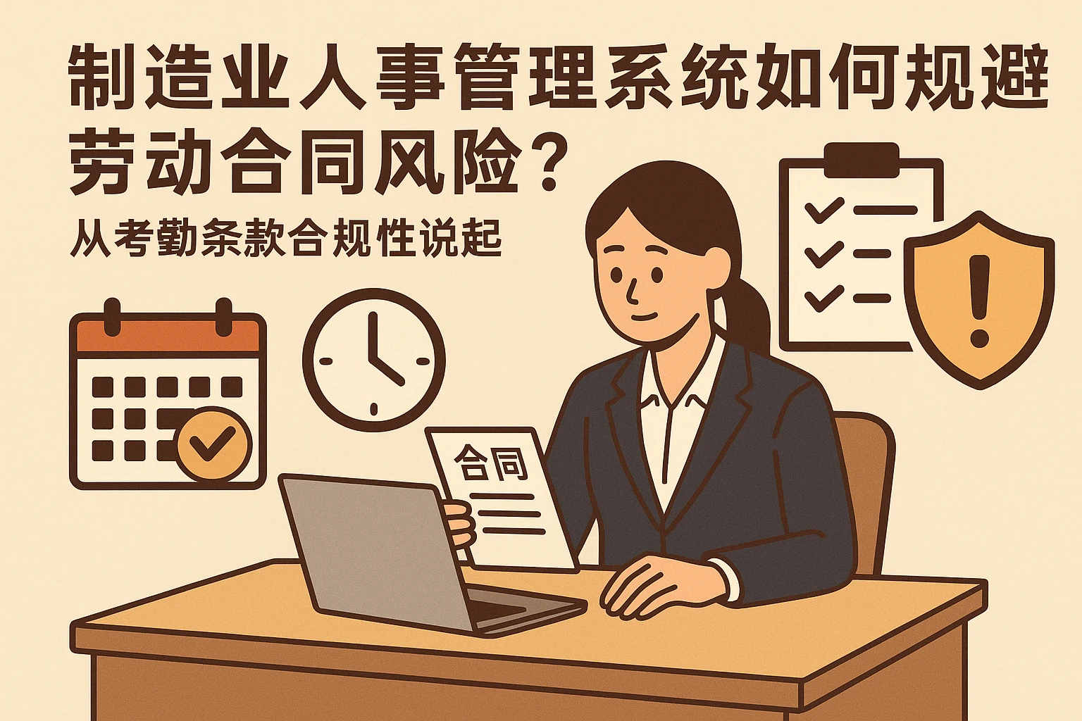 制造业人事管理系统如何规避劳动合同风险？从考勤条款合规性说起