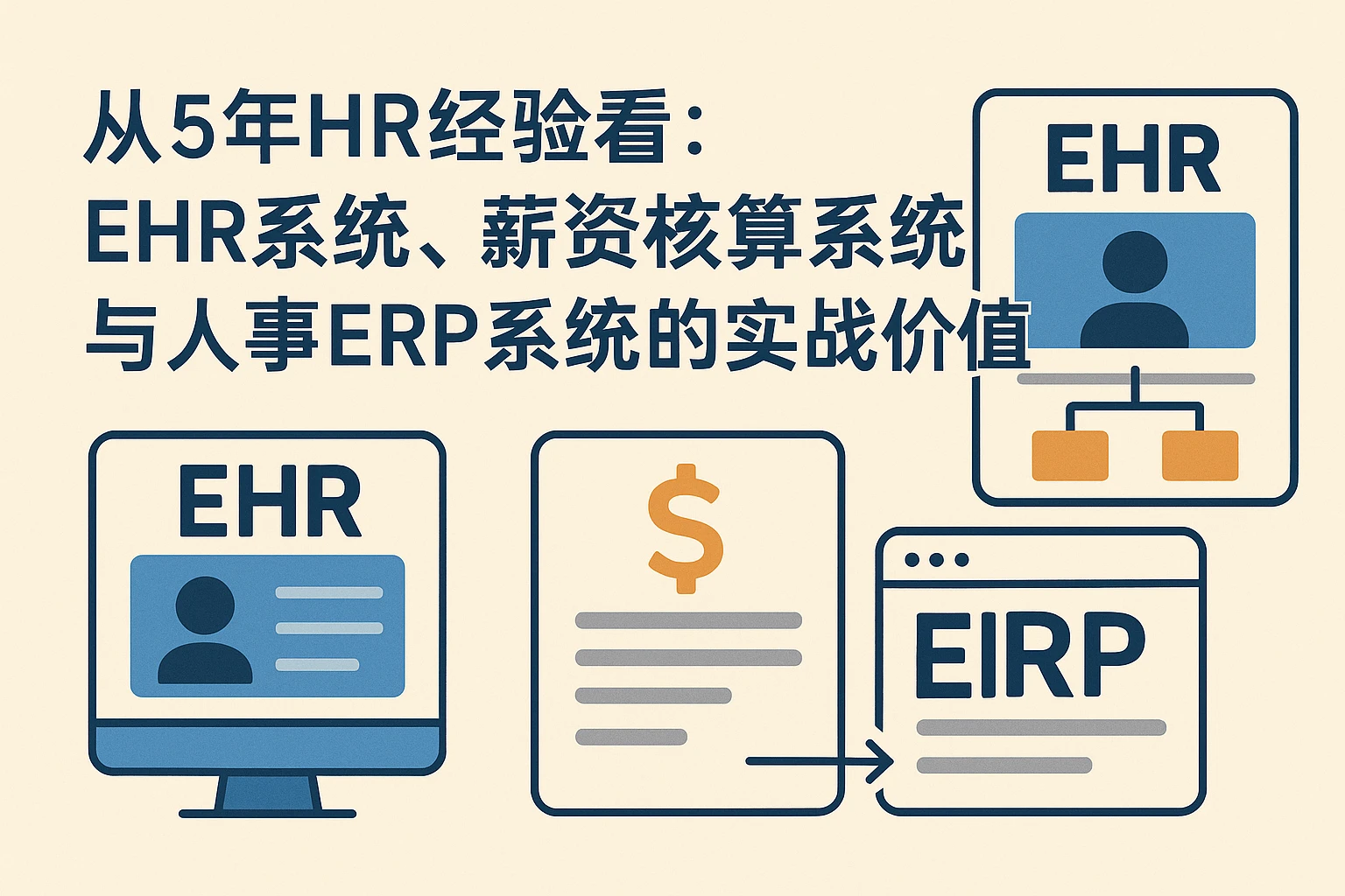 从5年HR经验看：EHR系统、薪资核算系统与人事ERP系统的实战价值
