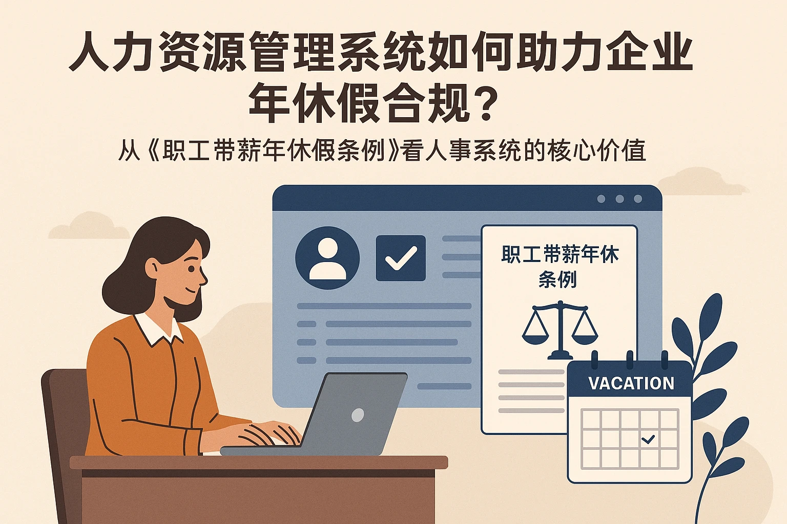 人力资源管理系统如何助力企业年休假合规？——从《职工带薪年休假条例》看人事系统的核心价值
