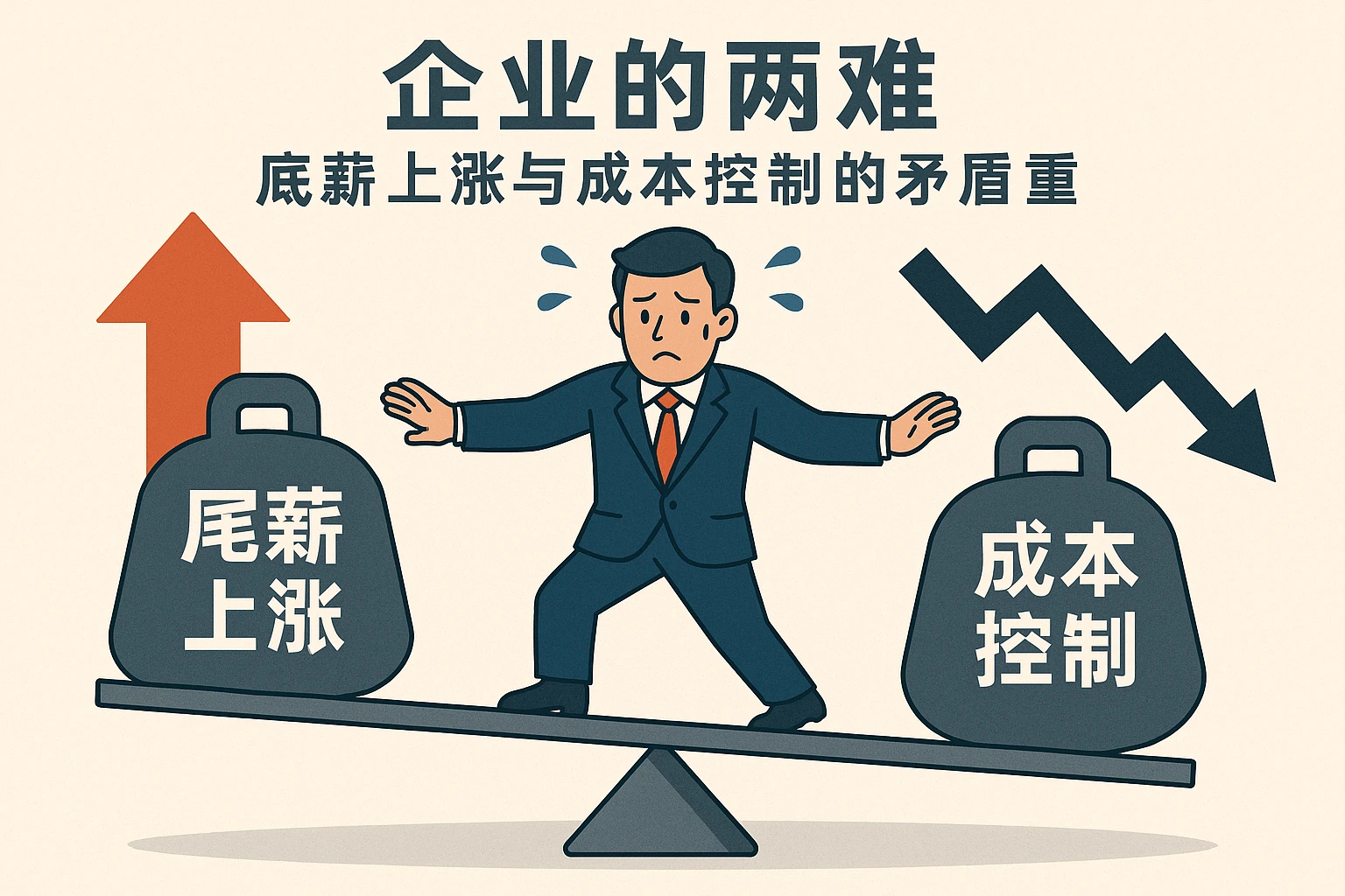 2. 企业的两难：底薪上涨与成本控制的矛盾