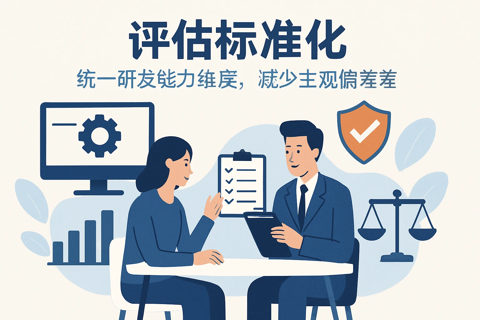 2. 评估标准化：统一研发能力维度，减少主观偏差