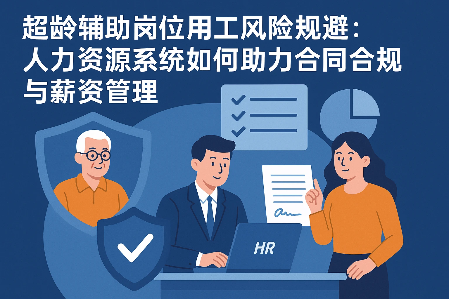 超龄辅助岗位用工风险规避:人力资源系统如何助力合同合规与薪资管理