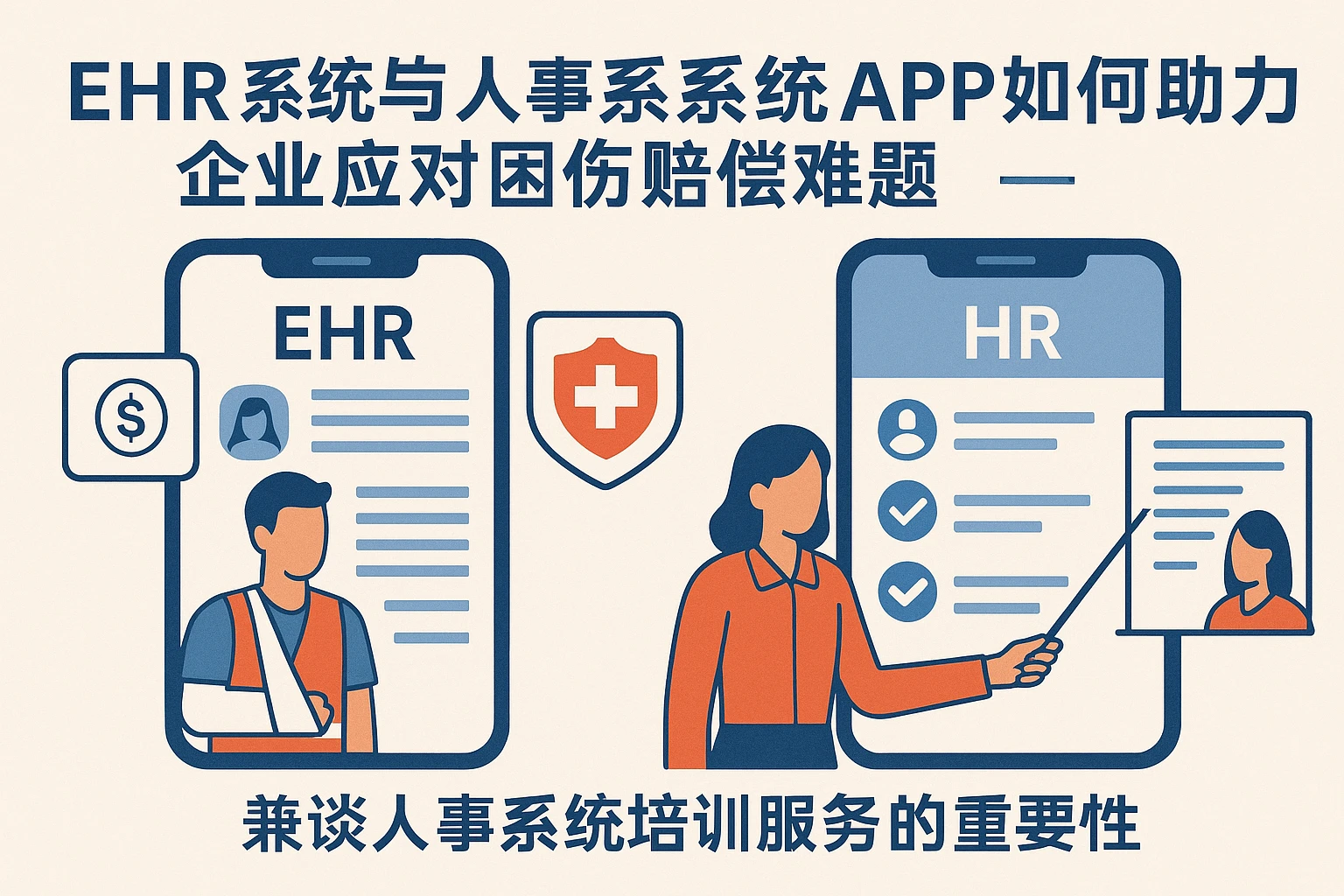 EHR系统与人事系统APP如何助力企业应对工伤赔偿难题——兼谈人事系统培训服务的重要性