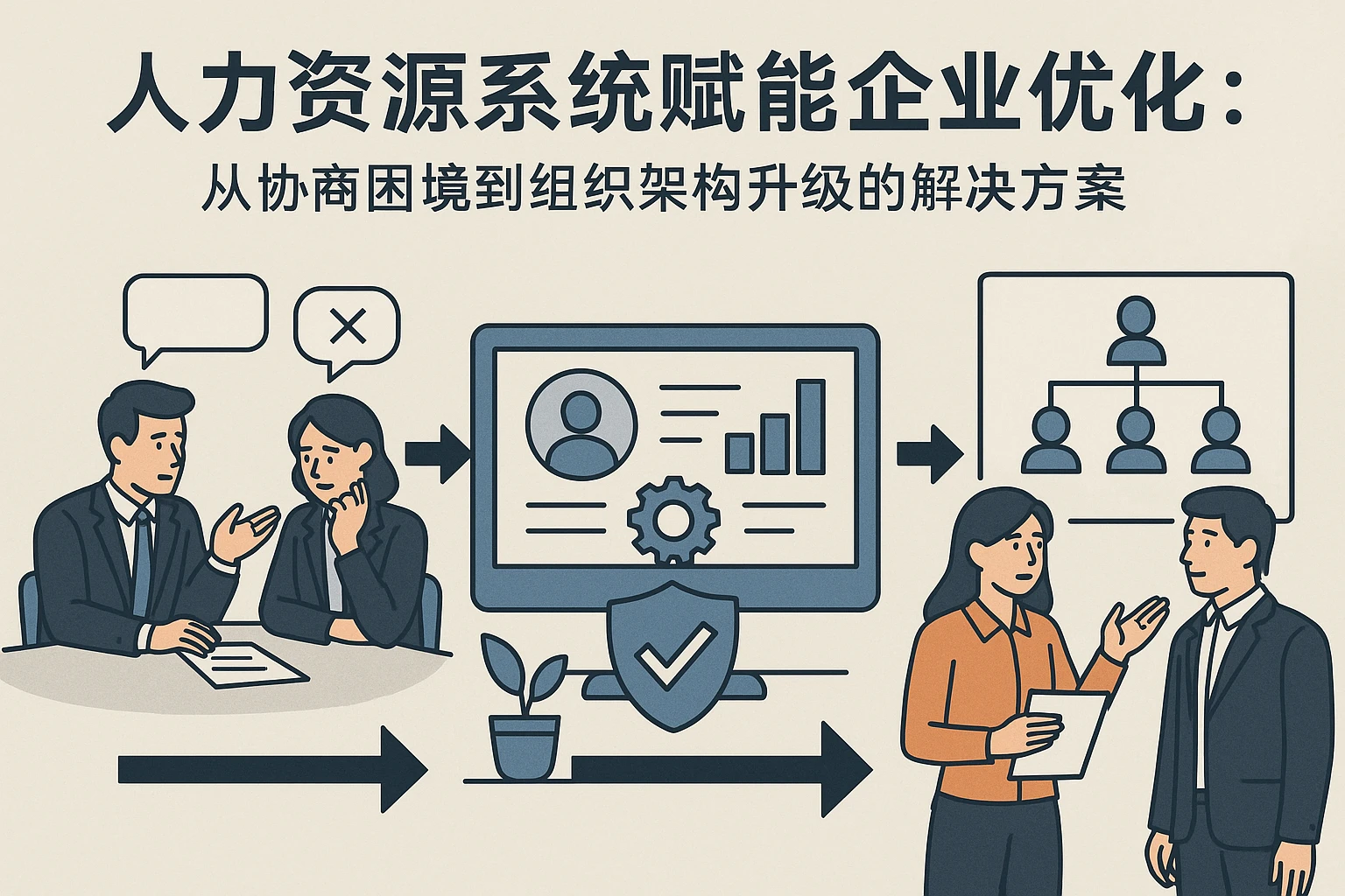 人力资源系统赋能企业优化：从协商困境到组织架构升级的解决方案