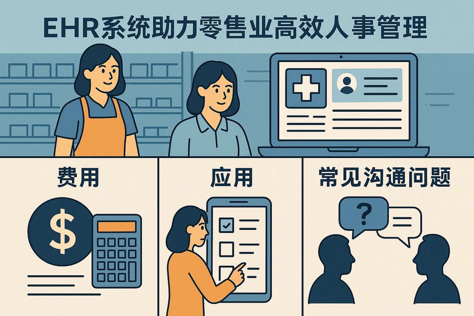 EHR系统助力零售业高效人事管理：费用、应用与常见沟通问题解析