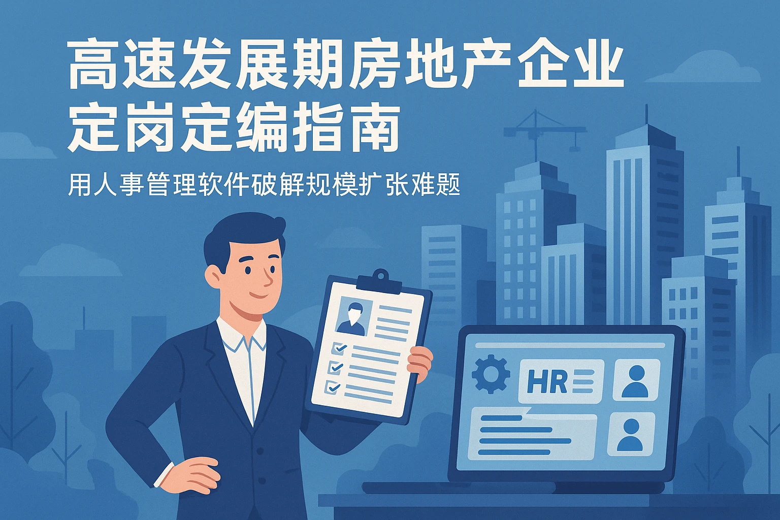 高速发展期房地产企业定岗定编指南——用人事管理软件破解规模扩张难题