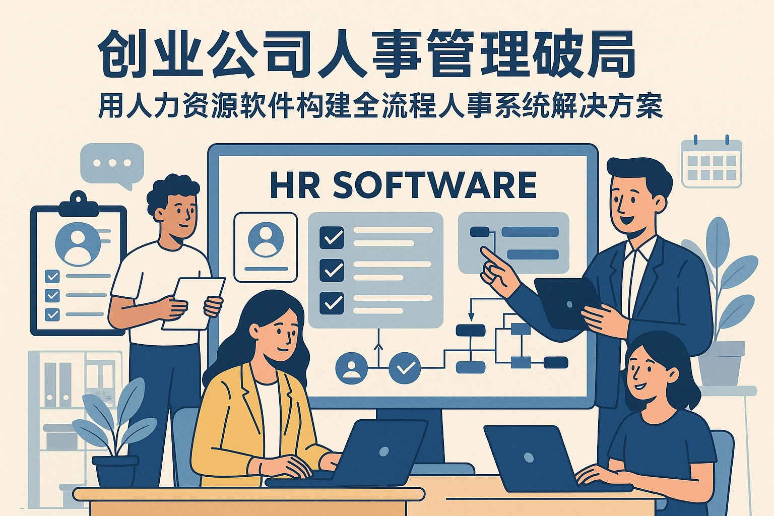 创业公司人事管理破局：用人力资源软件构建全流程人事系统解决方案
