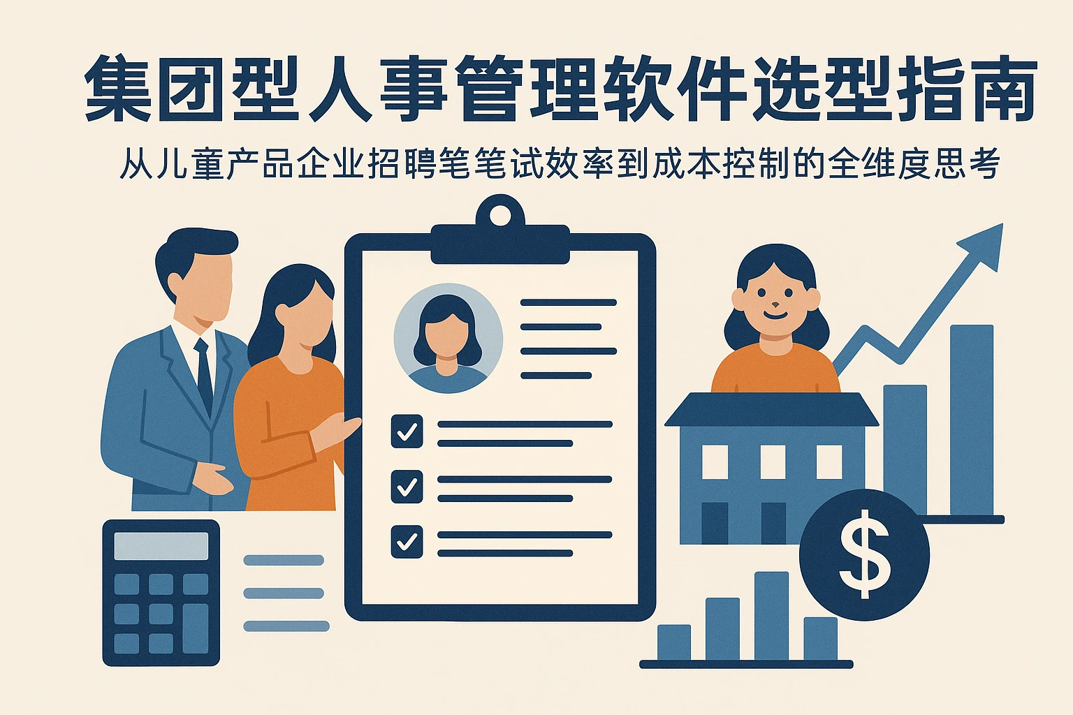 集团型人事管理软件选型指南：从儿童产品企业招聘笔试效率到成本控制的全维度思考