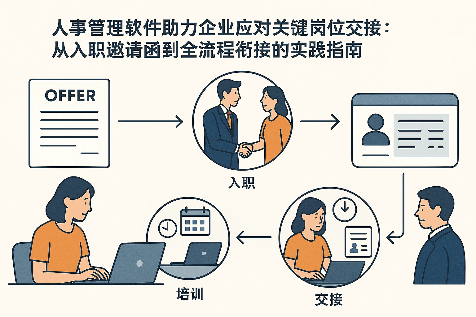 人事管理软件助力企业应对关键岗位交接：从入职邀请函到全流程衔接的实践指南