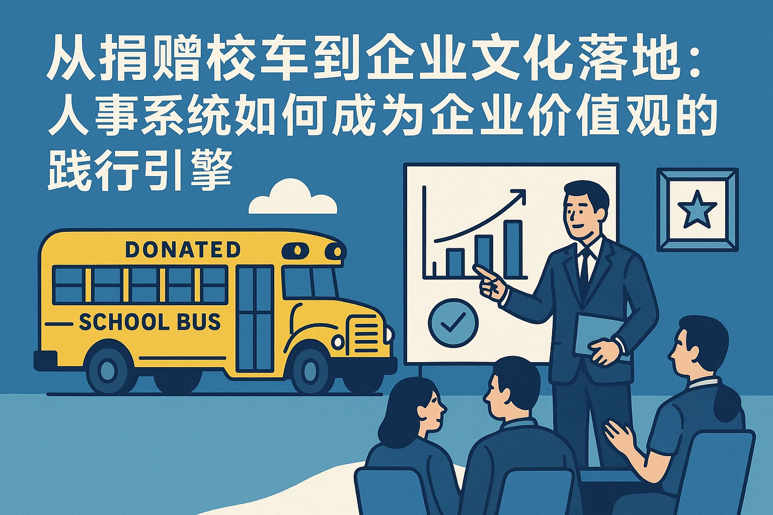 从捐赠校车到企业文化落地：人事系统如何成为企业价值观的践行引擎