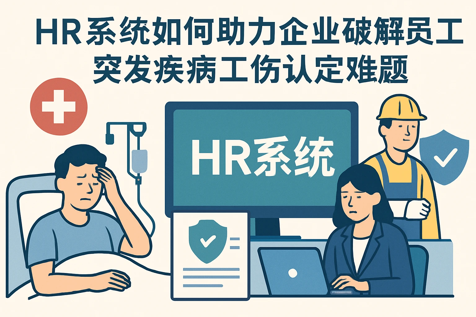 HR系统如何助力企业破解员工突发疾病工伤认定难题