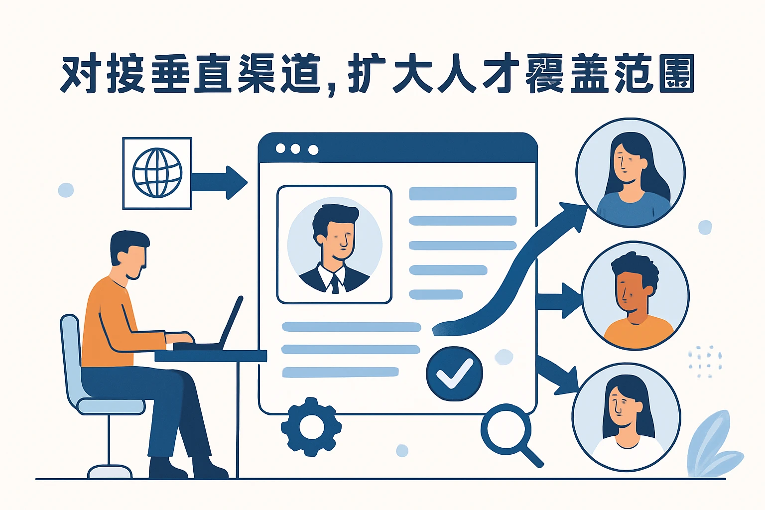 2. 对接垂直渠道，扩大人才覆盖范围