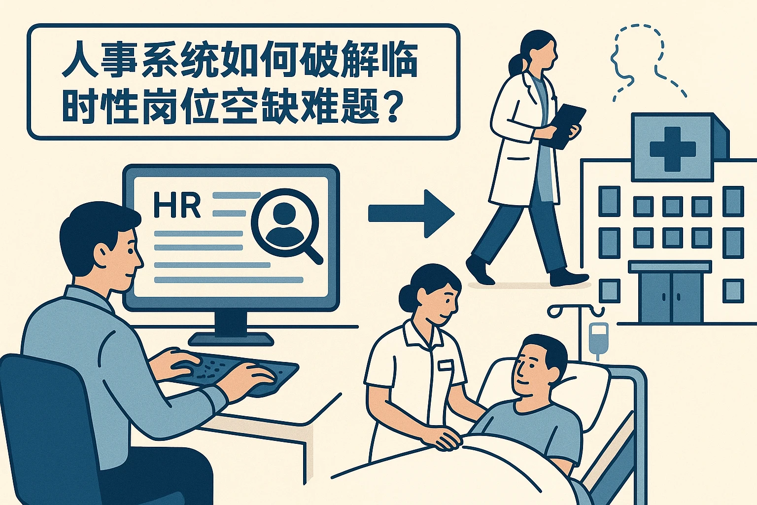 人事系统如何破解临时性岗位空缺难题？以医院场景为例