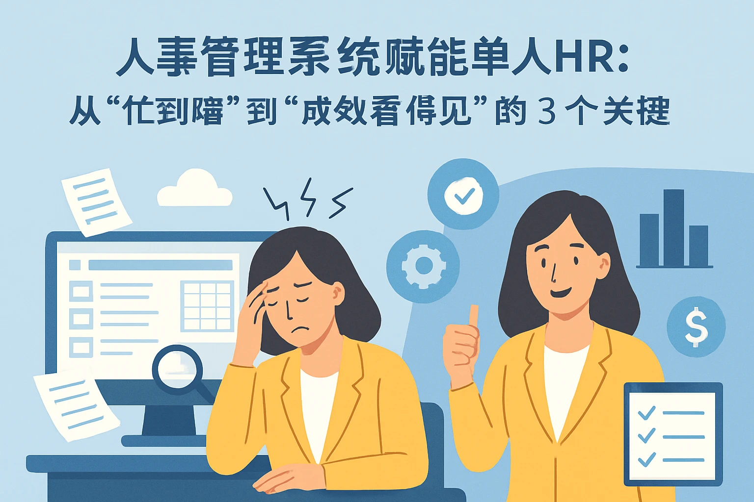 人事管理系统赋能单人HR：从“忙到瞎”到“成效看得见”的3个关键