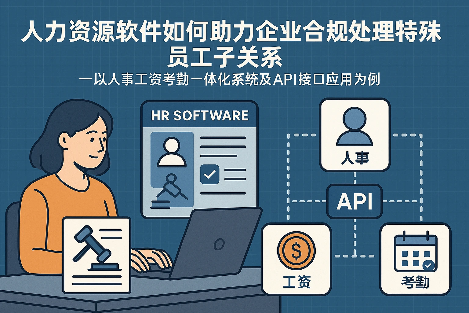 人力资源软件如何助力企业合规处理特殊员工关系——以人事工资考勤一体化系统及API接口应用为例