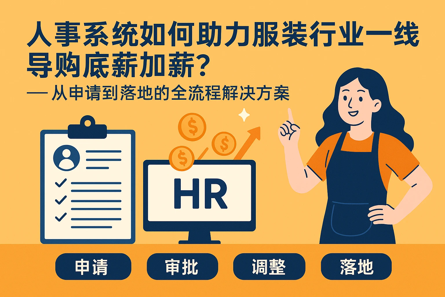人事系统如何助力服装行业一线导购底薪加薪？——从申请到落地的全流程解决方案