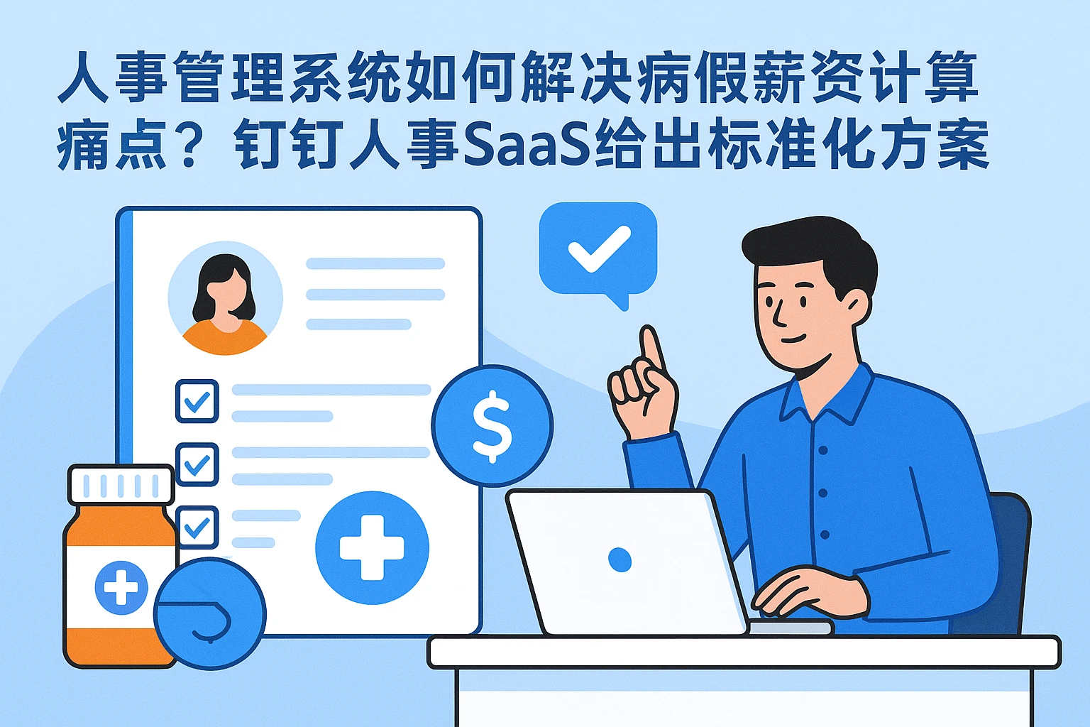 人事管理系统如何解决病假薪资计算痛点？钉钉人事SaaS给出标准化方案