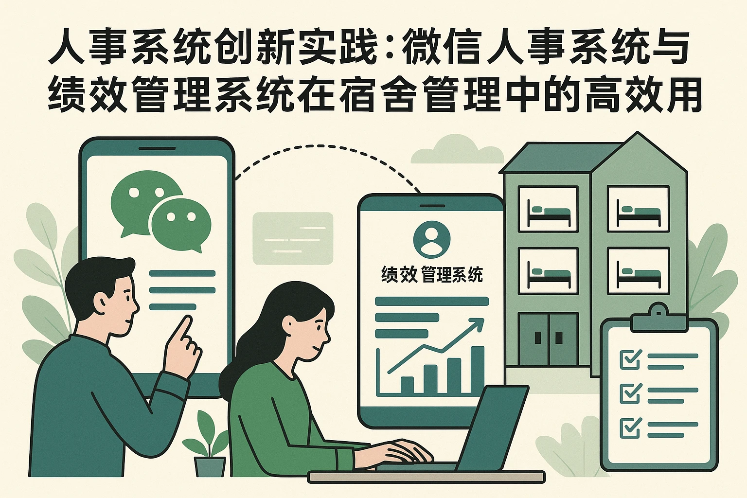 人事系统创新实践：微信人事系统与绩效管理系统在宿舍管理中的高效应用