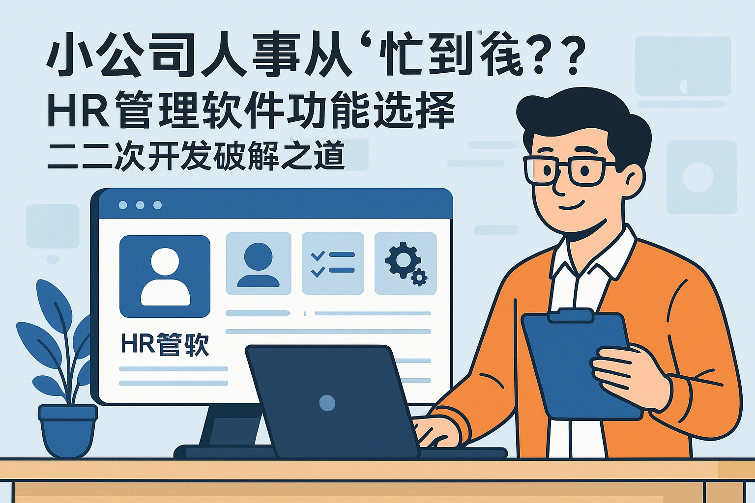小公司人事从“忙到闲”？HR管理软件的功能选择与二次开发破解之道