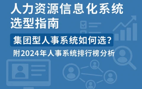 人力资源信息化系统选型指南：集团型人事系统如何选？附2024年人事系统排行榜分析
