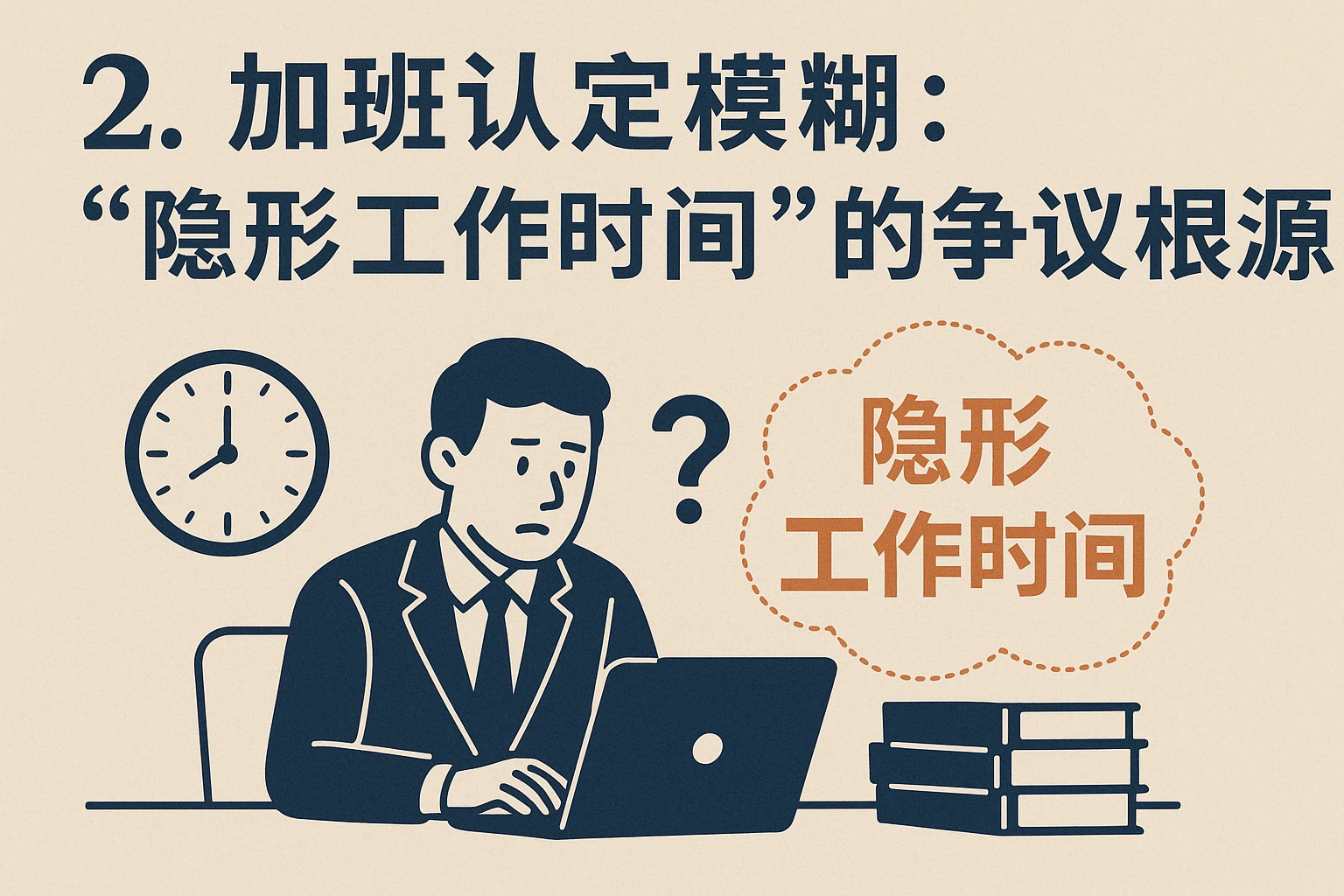 2. 加班认定模糊：“隐形工作时间”的争议根源