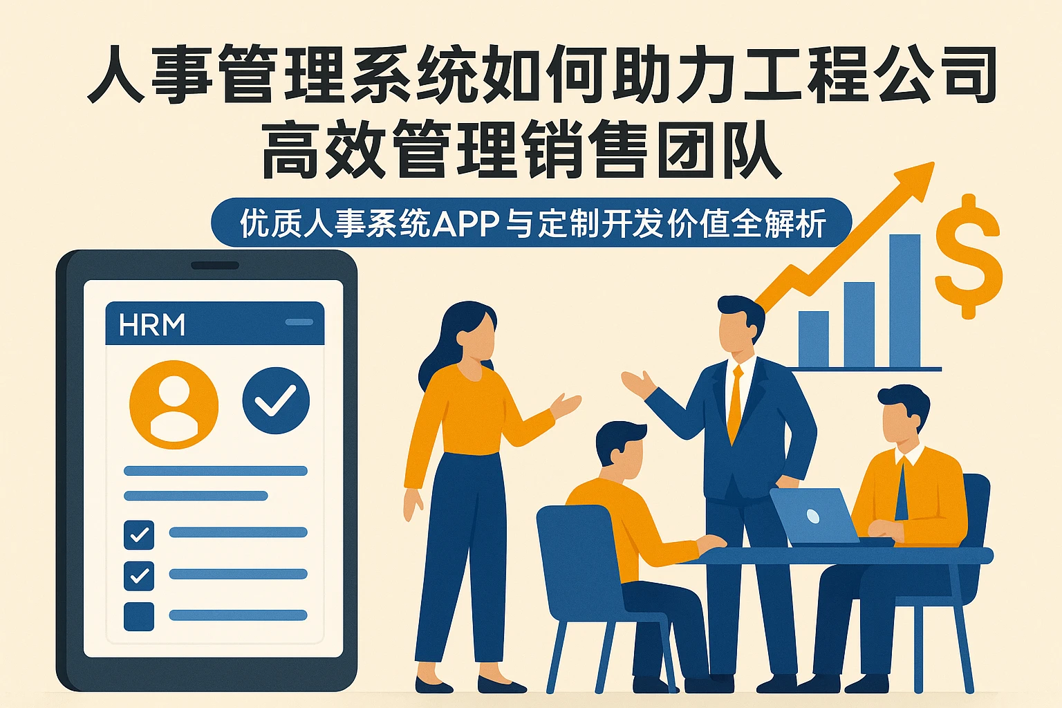 人事管理系统如何助力工程公司高效管理销售团队 —— 优质人事系统APP与定制开发价值全解析