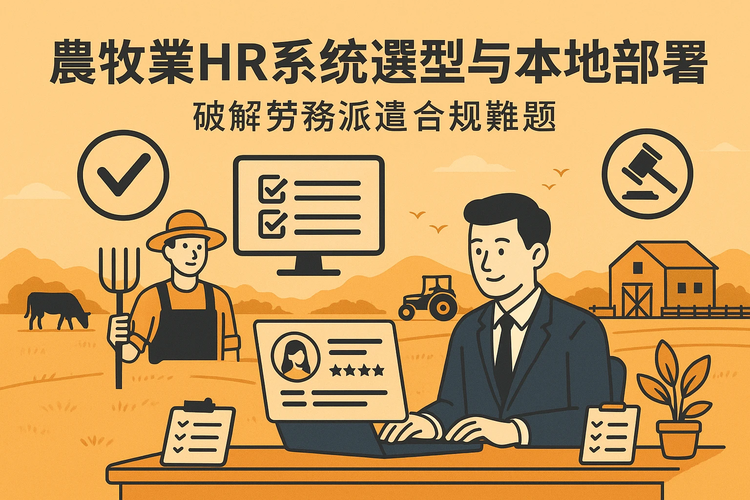 农牧业HR系统选型与本地部署：破解劳务派遣合规难题
