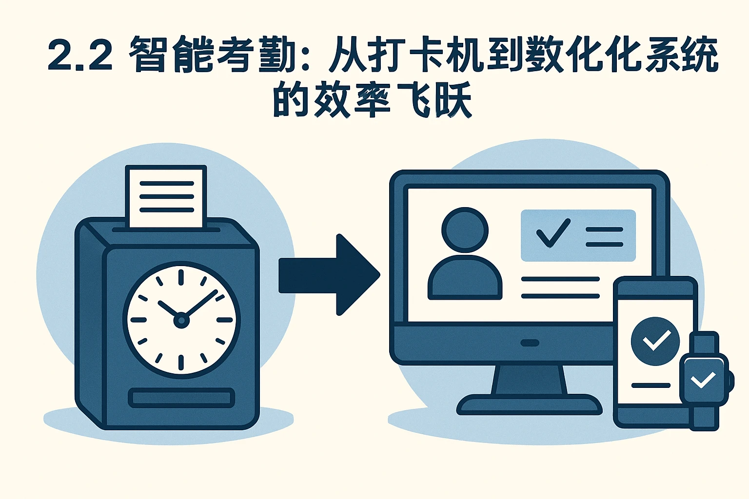 2.2 智能考勤：从打卡机到数字化系统的效率飞跃