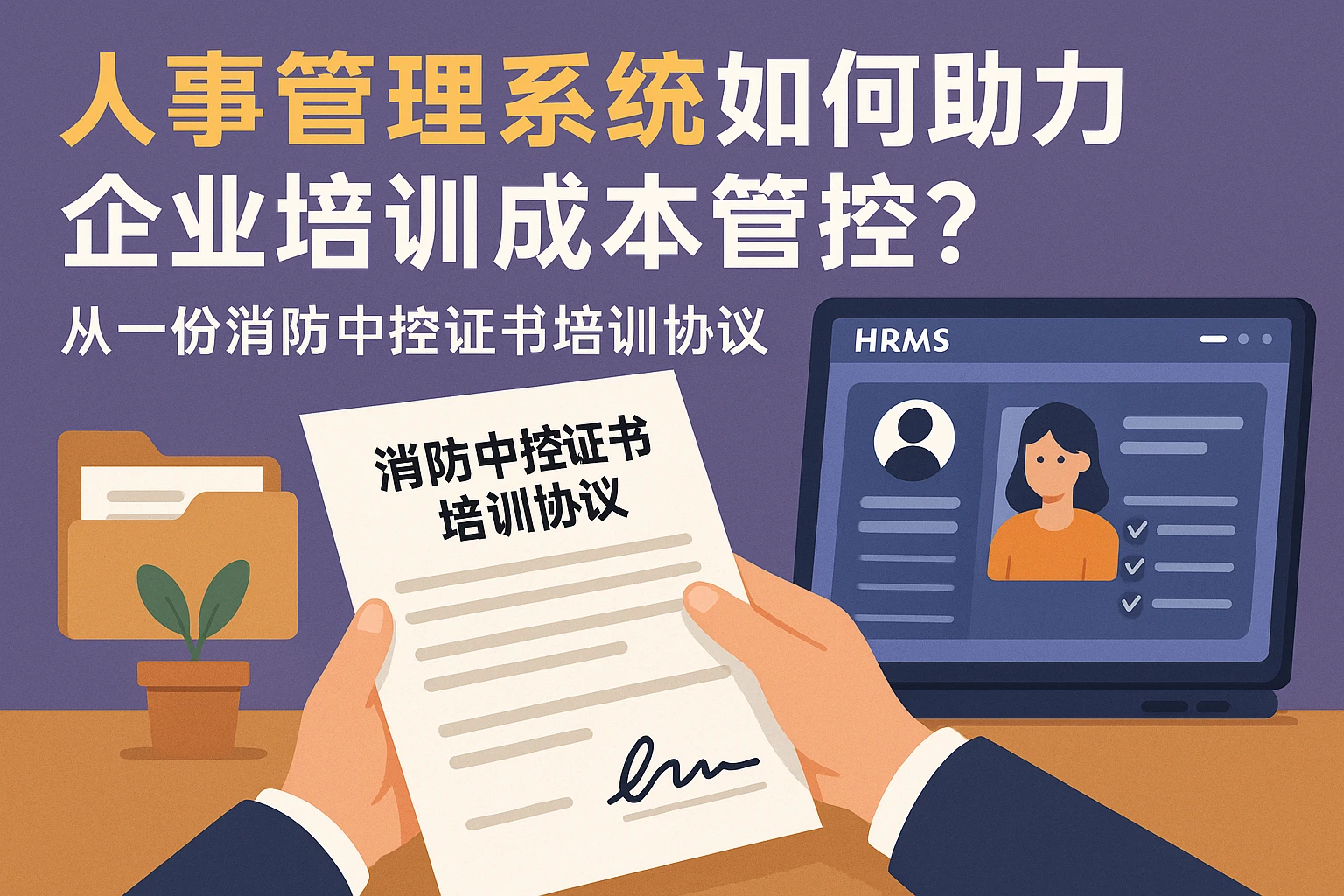 人事管理系统如何助力企业培训成本管控？从一份消防中控证书培训协议说起