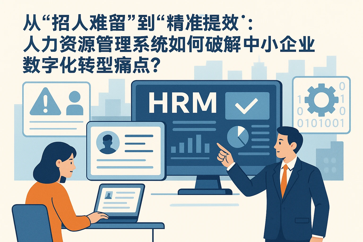 从“招人难留”到“精准提效”：人力资源管理系统如何破解中小企业数字化转型痛点？