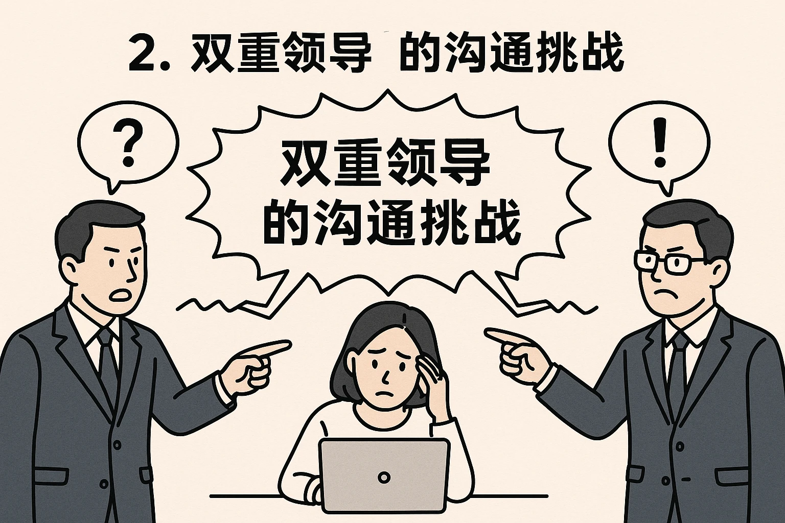 2. 双重领导的沟通挑战