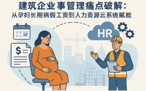 建筑企业人事管理痛点破解：从孕妇长期病假工资到人力资源云系统的赋能