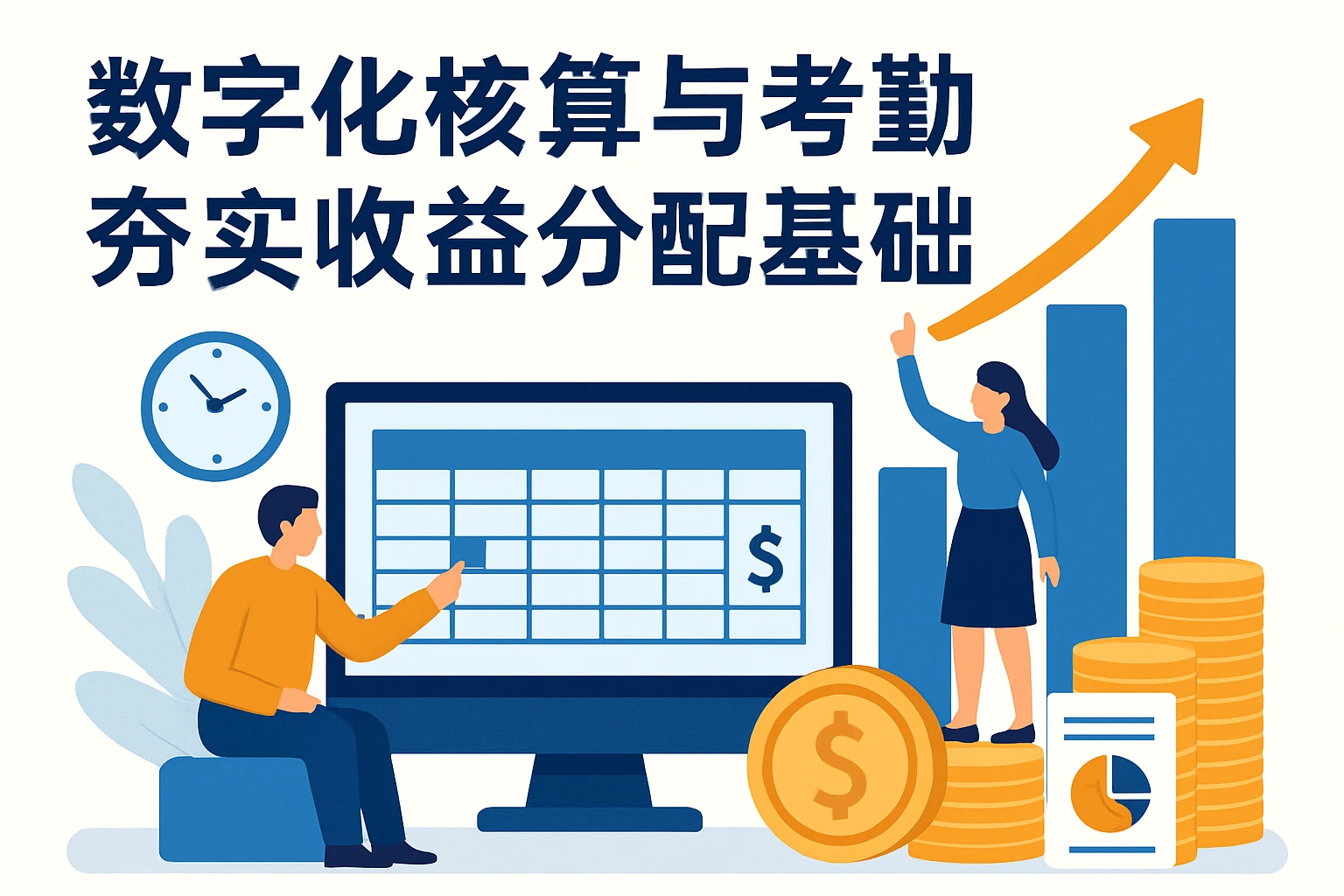 数字化核算与考勤夯实收益分配基础