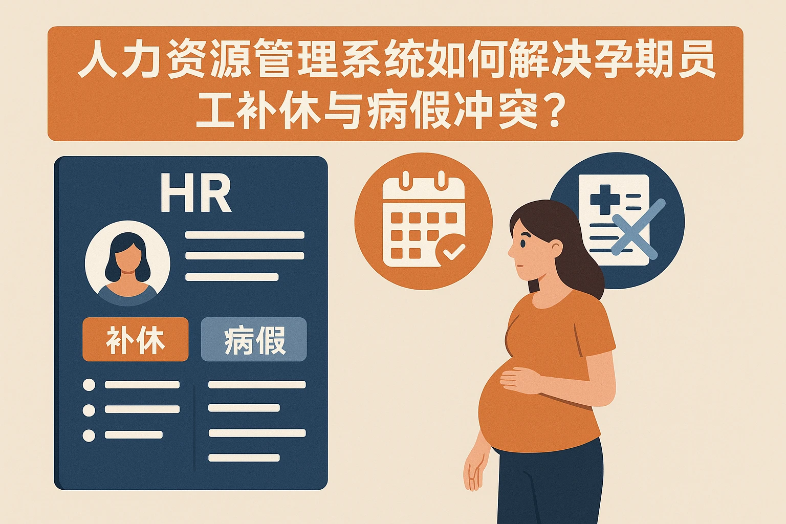 人力资源管理系统如何解决孕期员工补休与病假冲突？