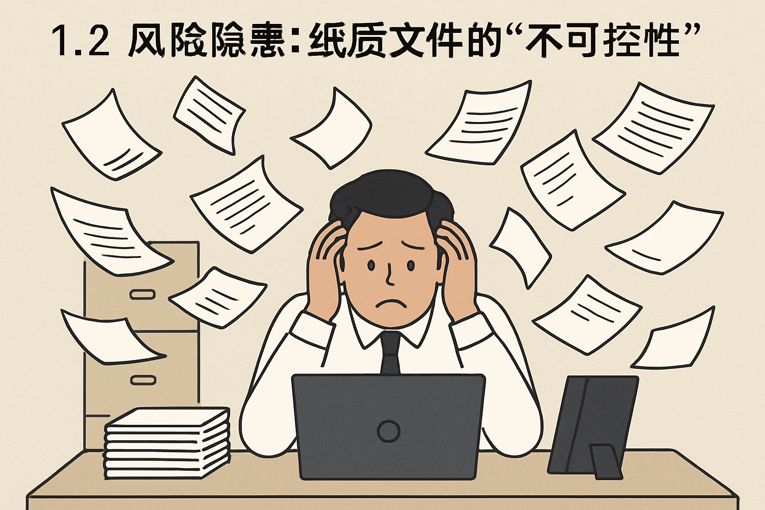 1.2 风险隐患：纸质文件的“不可控性”